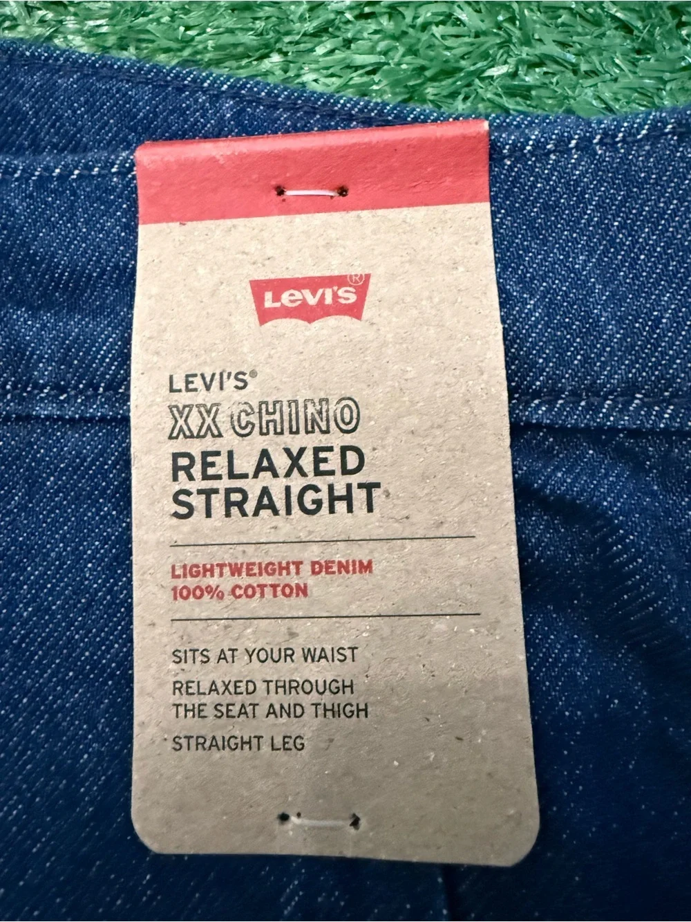 Levi’s XX Chino Relaxed Straight Lightweight Denim Jeans – 31x30 – Dark Indigo